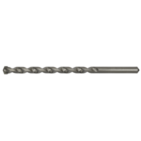A close-up image of the Sealey Straight Shank Rotary Impact Drill Bit Ø12 x 200mm - SS12x200, featuring a straight shank and a spiral flute design, ideal for general-purpose drilling.