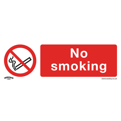 Prohibition Safety Sign - No Smoking - Rigid Plastic - Pack of 10 - SS13P10 - Farming Parts