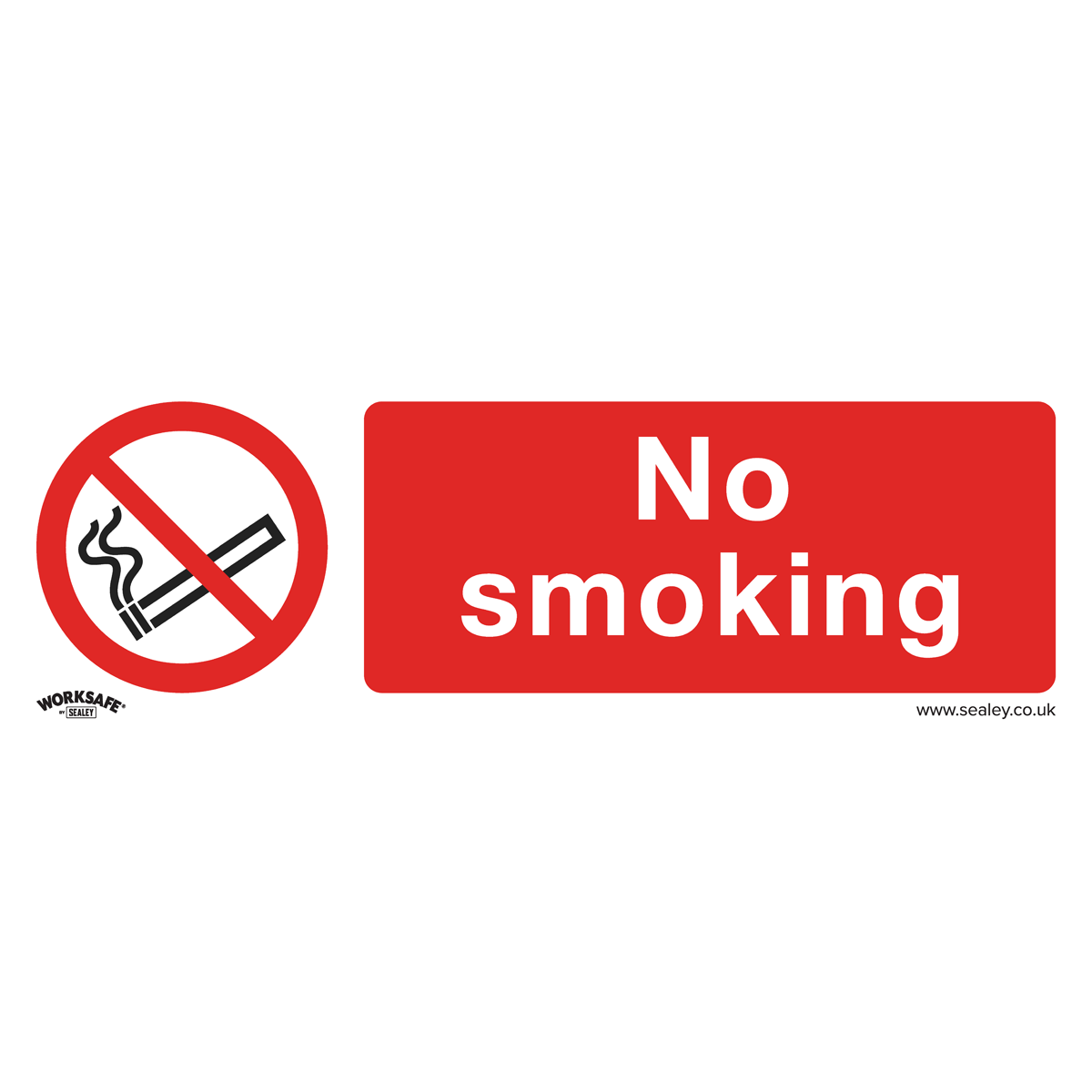 Prohibition Safety Sign - No Smoking - Self-Adhesive Vinyl - Pack of 10 - SS13V10 - Farming Parts
