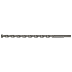 This general-purpose drilling tool, the Sealey Straight Shank Rotary Impact Drill Bit Ø14 x 300mm - SS14x300, features a spiral design and a pointed tip, making it perfect for use with a 1/2" chuck.