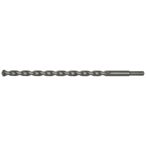 This general-purpose drilling tool, the Sealey Straight Shank Rotary Impact Drill Bit Ø14 x 300mm - SS14x300, features a spiral design and a pointed tip, making it perfect for use with a 1/2" chuck.