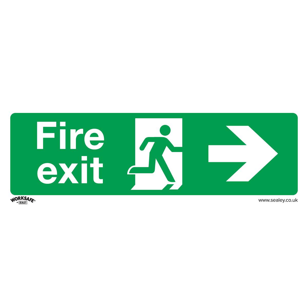 Safe Conditions Safety Sign - Fire Exit (Right) - Self-Adhesive Vinyl - SS24V1 - Farming Parts