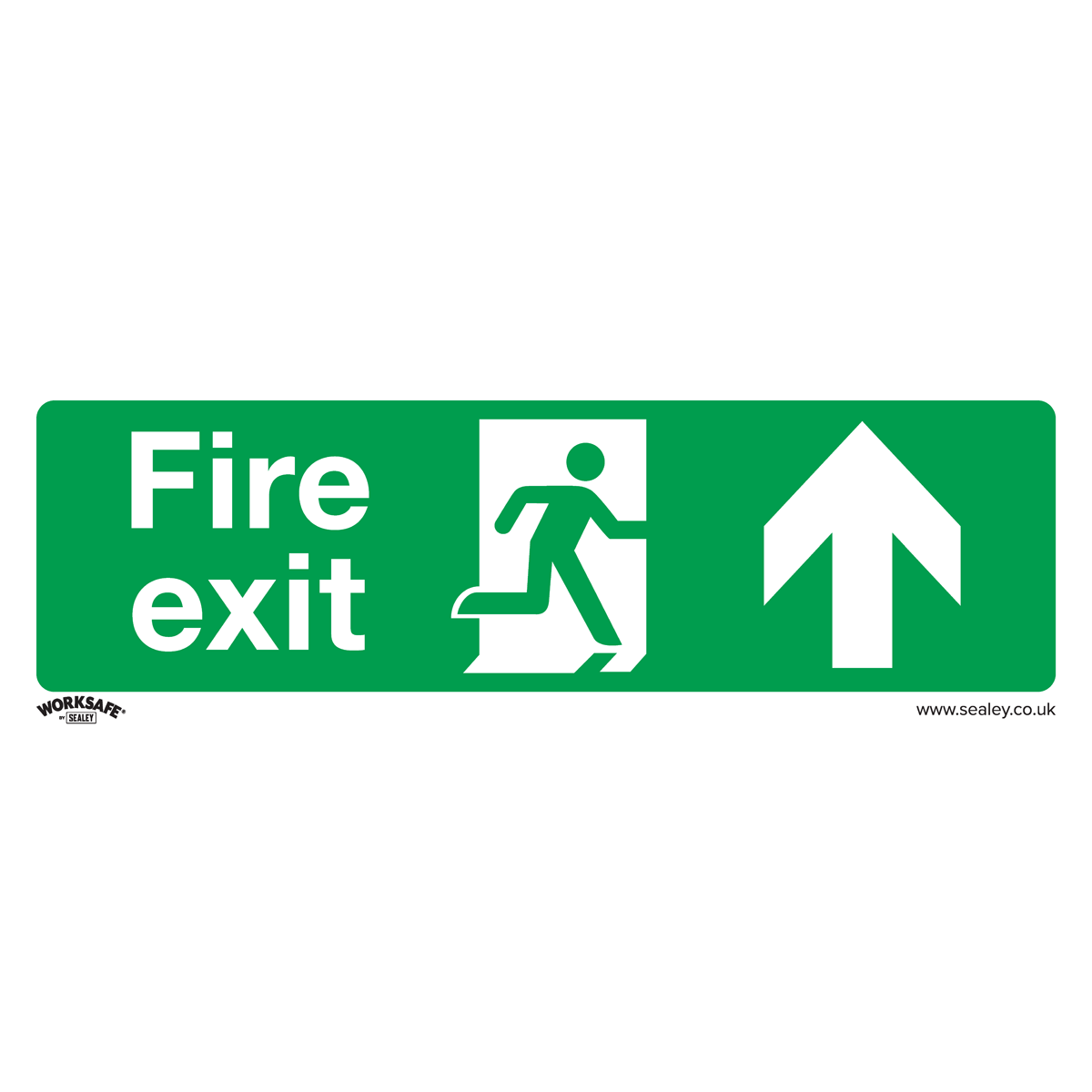 Safe Conditions Safety Sign - Fire Exit (Up) - Rigid Plastic - Pack of 10 - SS28P10 - Farming Parts