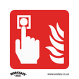 Safe Conditions Safety Sign - Fire Alarm Symbol - Rigid Plastic - Pack of 10 - SS31P10 - Farming Parts