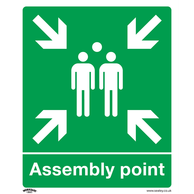 Safe Conditions Safety Sign - Assembly Point - Rigid Plastic - SS37P1 - Farming Parts
