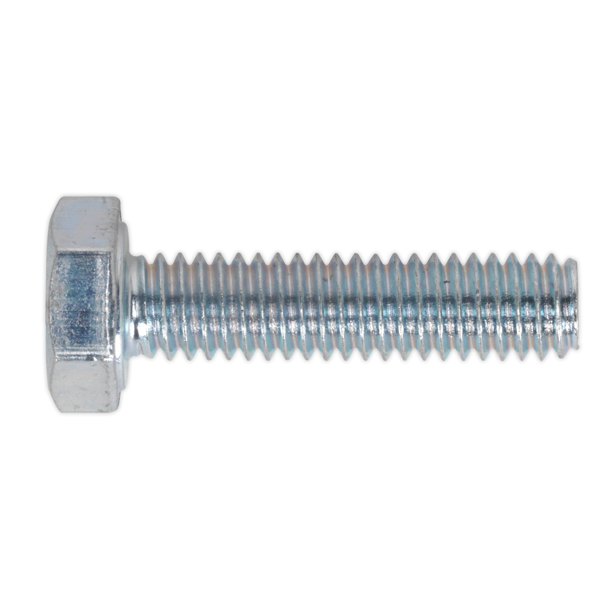 Sealey HT Setscrew M4 x 10mm 8.8 Zinc Pack of 50 - SS410 with a fully threaded shaft and high tensile strength.