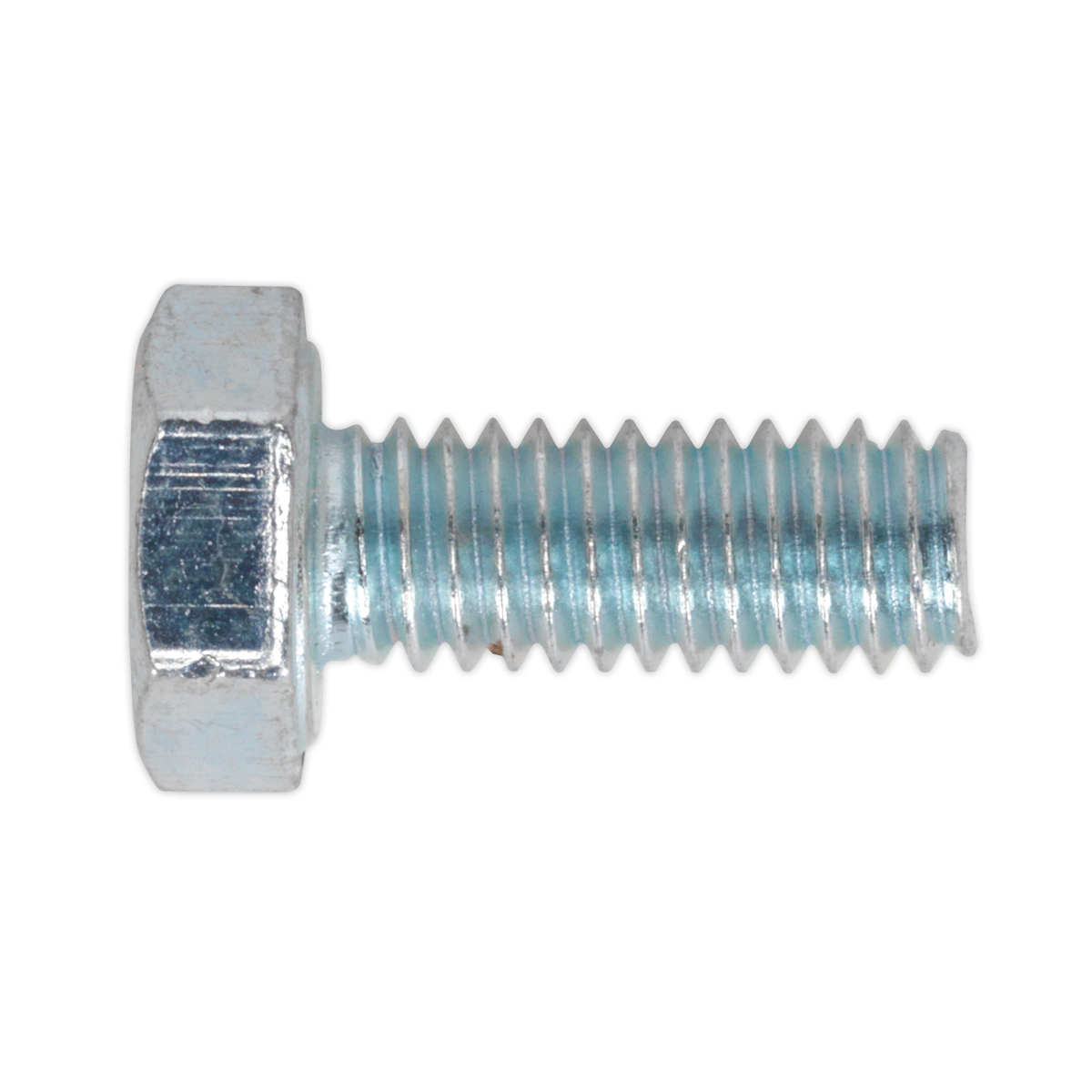 A HT Setscrew M4 x 16mm 8.8 Zinc DIN 933 by Sealey with a threaded shaft, available in a pack of 50 (SS416).