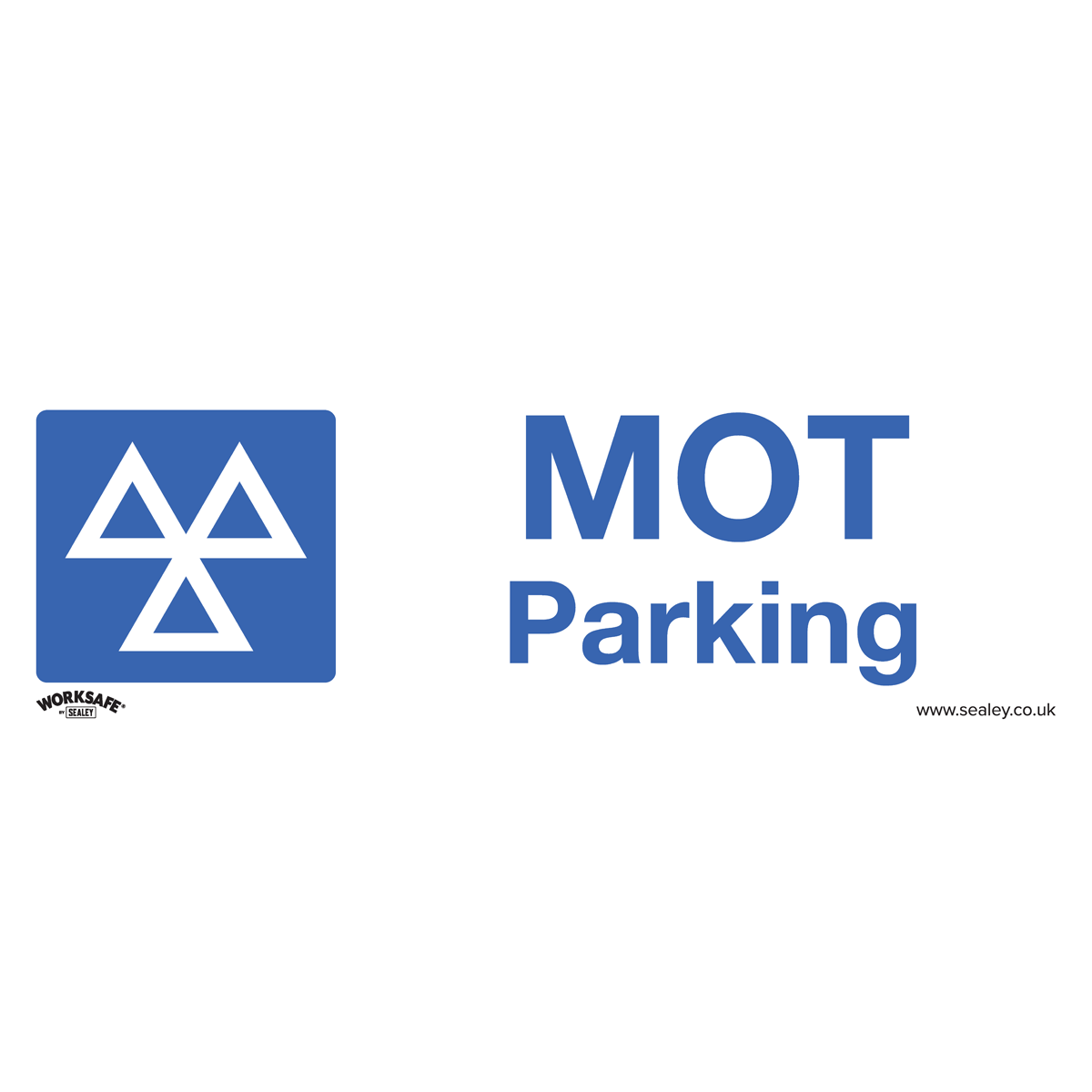 Warning Safety Sign - MOT Parking - Rigid Plastic - Pack of 10 - SS49P10 - Farming Parts