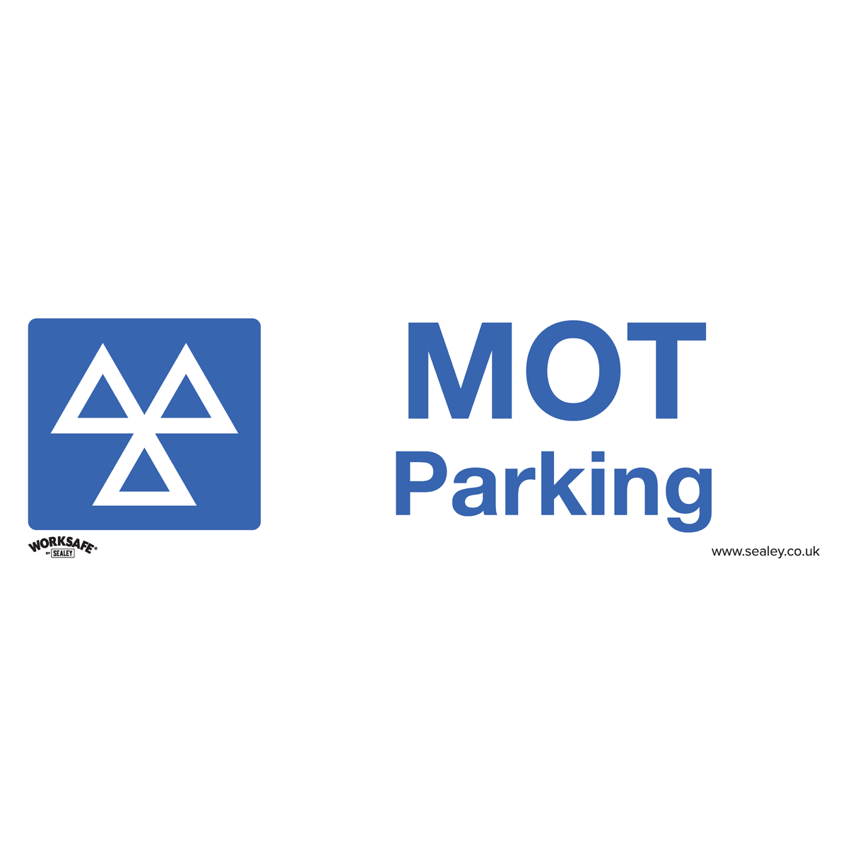 Warning Safety Sign - MOT Parking - Rigid Plastic - SS49P1 - Farming Parts