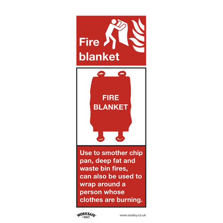 Safe Conditions Safety Sign - Fire Blanket - Rigid Plastic - Pack of 10 - SS53P10 - Farming Parts