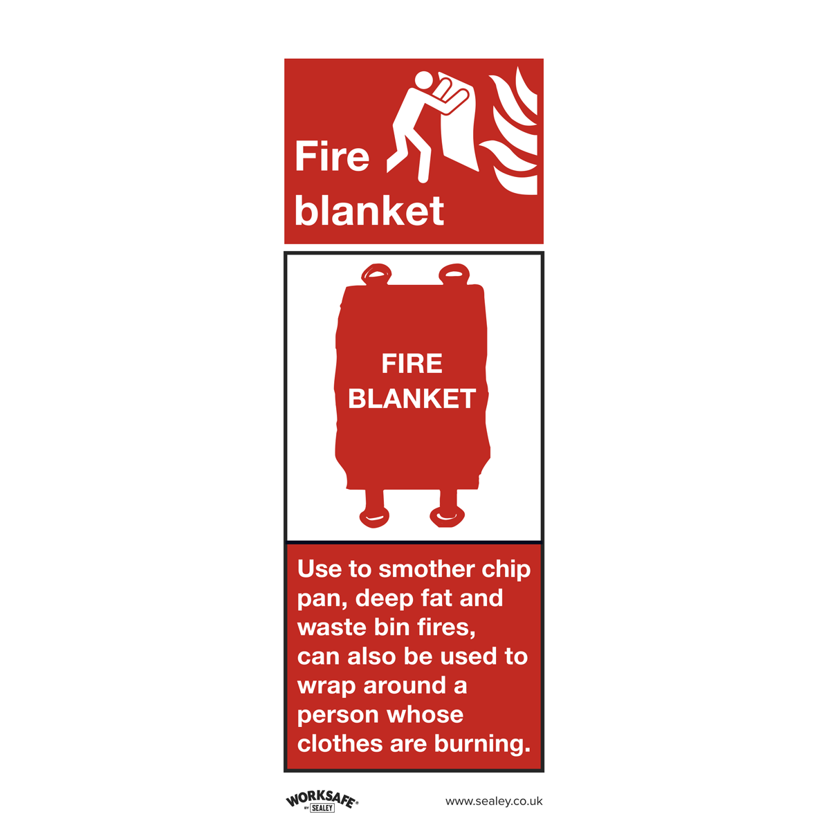 Safe Conditions Safety Sign - Fire Blanket - Rigid Plastic - Pack of 10 - SS53P10 - Farming Parts