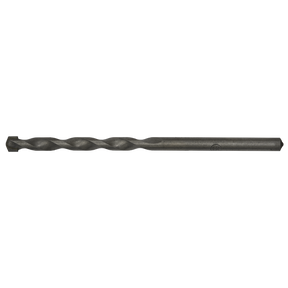 A single Sealey Straight Shank Rotary Impact Drill Bit Ø5.5 x 100mm (SS55X100) with a twisted design lies horizontally against a white background, perfect for general-purpose drilling through masonry materials.