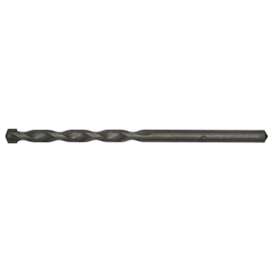 A single Sealey Straight Shank Rotary Impact Drill Bit Ø5.5 x 100mm (SS55X100) with a twisted design lies horizontally against a white background, perfect for general-purpose drilling through masonry materials.