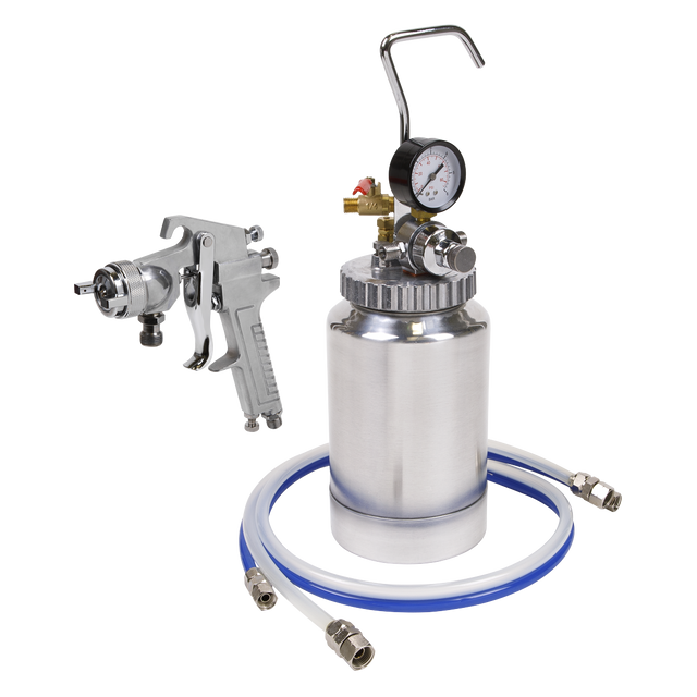 Pressure Pot System with Spray Gun & Hoses 1.8mm Set-Up - SSG1P - Farming Parts