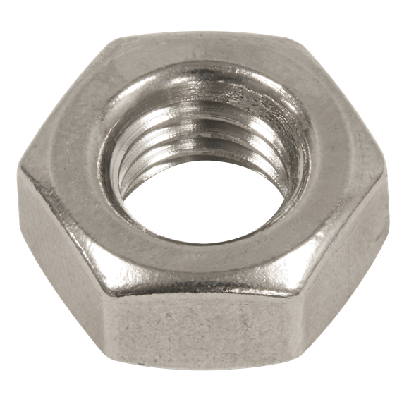 Sealey | Stainless Steel Nut M10 A2, DIN 934 - Pack of 50 - SSN10