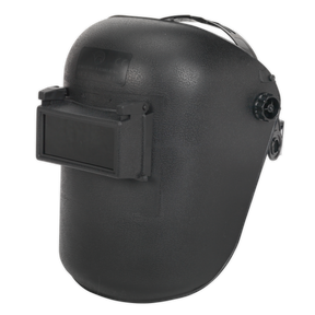 Sealey Welding Head Shield 2" x 4-1/4" with Shade 10 Lens (Model SSP101), featuring a front flip lens and an adjustable headband.