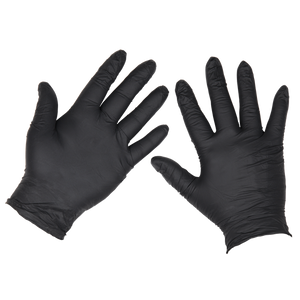 Sealey | Extra Thick Powder-Free Disposable Nitrile Gloves, Large - Pack of 100 - SSP60L