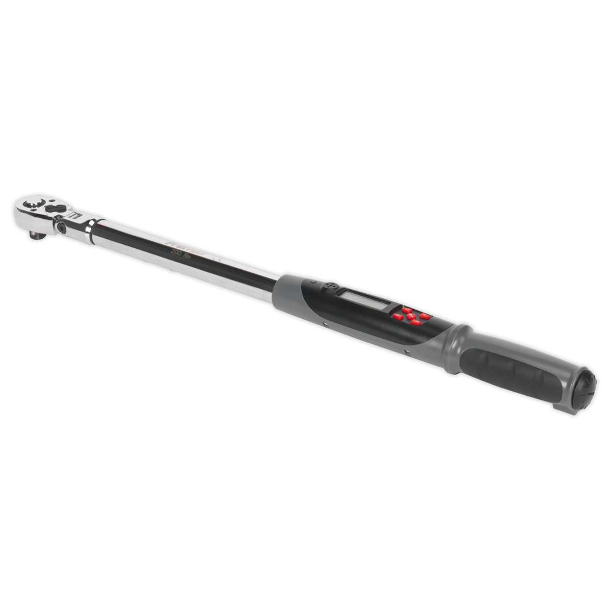 Angle Torque Wrench Flexi-Head Digital 1/2"Sq Drive 20-200Nm(14.7-147.5lb.ft) - STW309 - Farming Parts