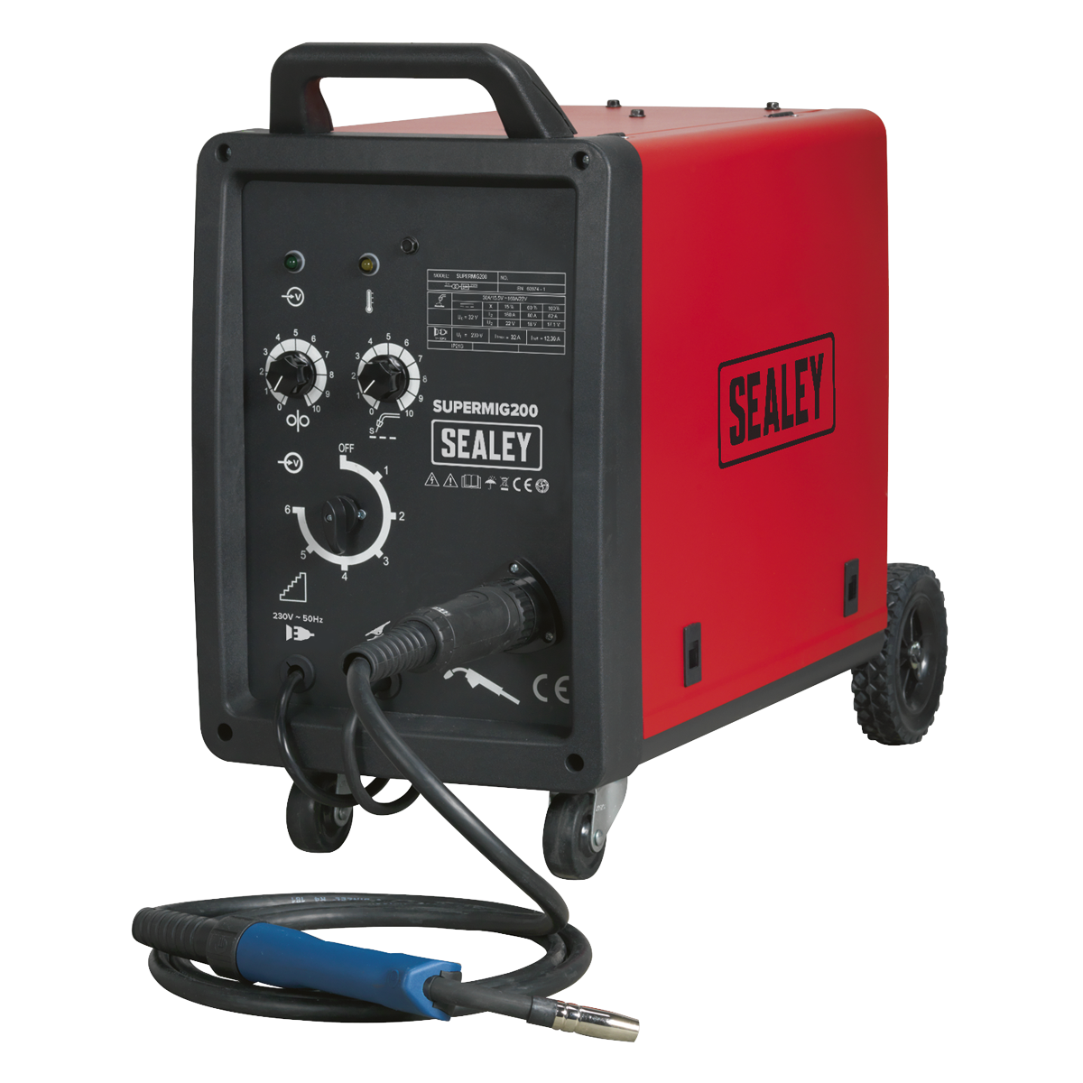 Professional MIG Welder 200A 230V with Binzel® Euro Torch - SUPERMIG200 - Farming Parts