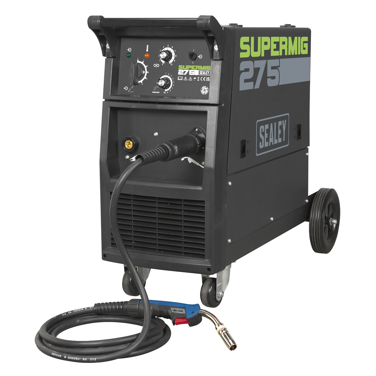 Professional MIG Welder 270Amp 230V with Binzel® Euro Torch - SUPERMIG275 - Farming Parts