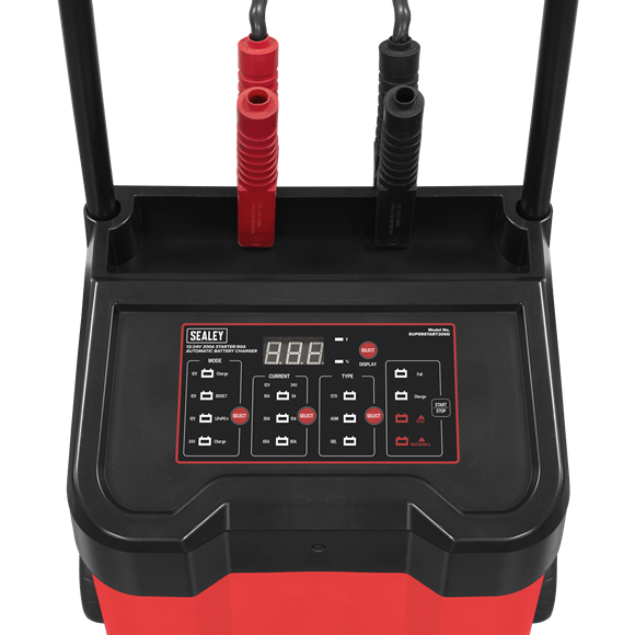 Sealey | 12/24V Starter 200A/Automatic Battery Charger 60A - SUPERSTART200D