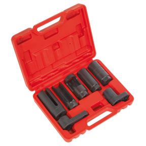 Oxygen Sensor Socket Set 7pc 3/8" & 1/2"Sq Drive - SX032 - Farming Parts