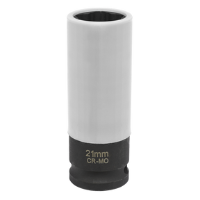 Alloy Wheel Impact Socket 1/2"Sq Drive - 21mm Star Profile for Hyundai - SX0421 - Farming Parts