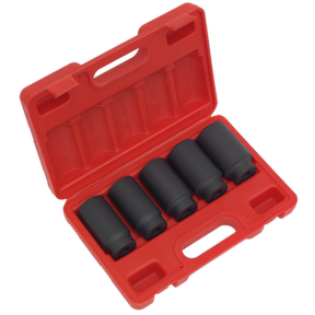 Impact Hub Nut Socket Set 5pc 1/2"Sq Drive - SX050 - Farming Parts