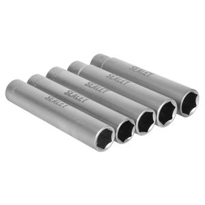 Sealey | Extra-Deep Socket Set 3/8"Sq Drive 5pc - SX1519