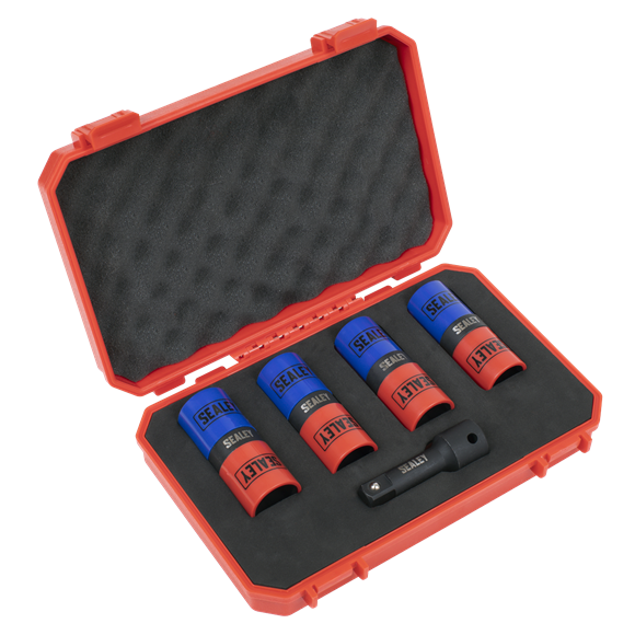 Sealey | Alloy Wheel Double Ended Impact Socket Set 1/2"Sq Drive 5pc - SX1820S