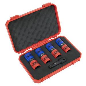 Sealey | Alloy Wheel Double Ended Impact Socket Set 1/2"Sq Drive 5pc - SX1820S