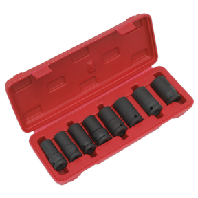 Locking Wheel Nut Removal Set 8pc 1/2"Sq Drive - SX202 - Farming Parts