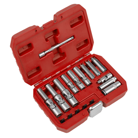 Glow Plug Socket Set 18pc 1/4"Sq & 3/8"Sq Drive - SE-SX4031