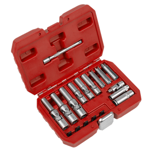 Glow Plug Socket Set 18pc 1/4"Sq & 3/8"Sq Drive - SE-SX4031