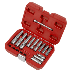 Glow Plug Socket Set 18pc 1/4"Sq & 3/8"Sq Drive - SE-SX4031