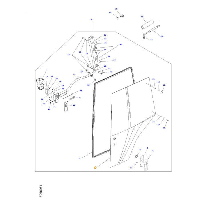 AGCO | LEFT HAND GLASS PANE - ACW3466560