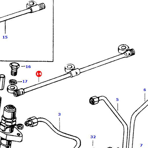 AGCO | Leak-Off Pipe | AG-737180M91