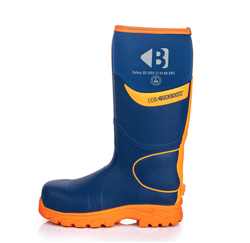 Buckler - Buckler Hi Viz Safety Wellies - Blue - BBZ8000BL/OR