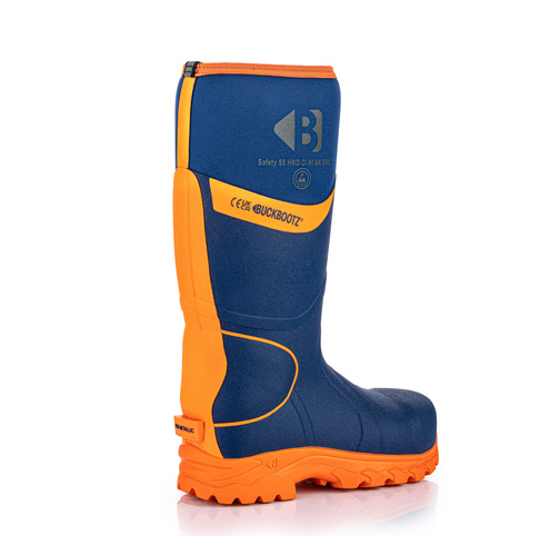 Buckler - Buckler Hi Viz Safety Wellies - Blue - BBZ8000BL/OR