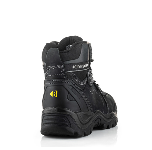 Buckler Buckshot Safety Boots – Black Waterproof Steel Toe Work Boots | BSH009BK