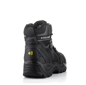 *STOCK CLEARANCE* - UK Size 12 & 13 - Buckler Buckshot Safety Boots – Black Waterproof Steel Toe Work Boots | BSH009BK