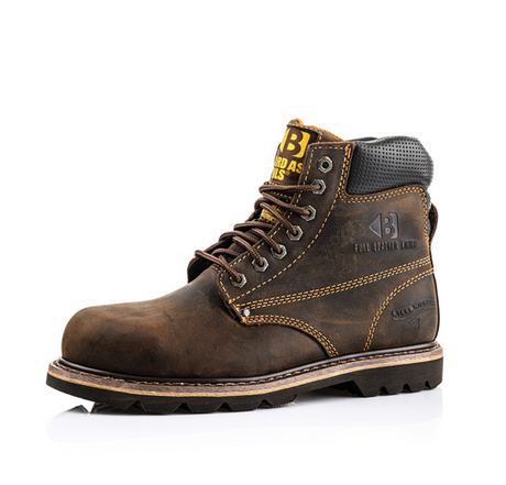 *STOCK CLEARANCE* - UK Size 8 - Buckler Lace Safety Boot – B425SM | Goodyear Welted, Steel Toe & Oil-Resistant Sole