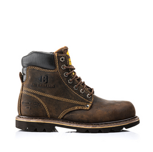 *STOCK CLEARANCE* - UK Size 8 - Buckler Lace Safety Boot – B425SM | Goodyear Welted, Steel Toe & Oil-Resistant Sole