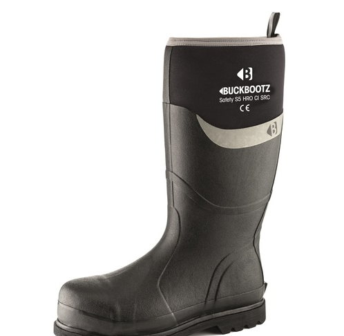 Buckler Safety Buckbootz Black – Waterproof Steel Toe Work Boots | BBZ6000BK