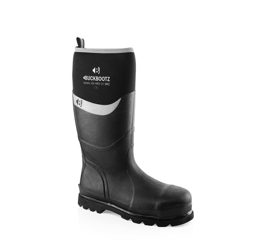 Buckler Safety Buckbootz Black – Waterproof Steel Toe Work Boots | BBZ6000BK