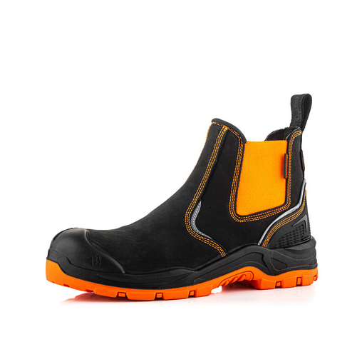 *STOCK CLEARANCE* - UK Size 6, 12 & 13 - Buckler Safety Dealer Boot – Hi-Viz Waterproof Work Boots | BVIZ3OR