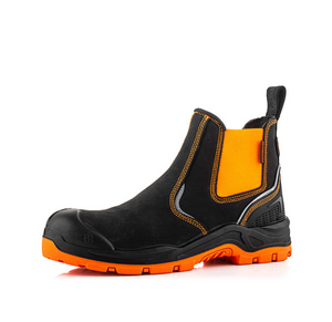 *STOCK CLEARANCE* - UK Size 6, 12 & 13 - Buckler Safety Dealer Boot – Hi-Viz Waterproof Work Boots | BVIZ3OR