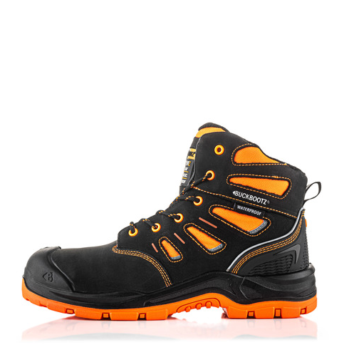 *STOCK CLEARANCE* - Buckler Safety Lace Boot – BVIZ2/OR | Hi-Vis, Waterproof & Slip-Resistant