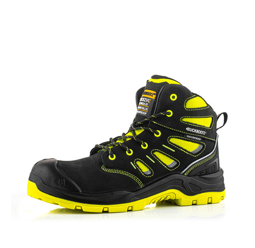 Buckler Safety Lace Boot – Hi-Viz Waterproof Work Boots | BVIZ2YL