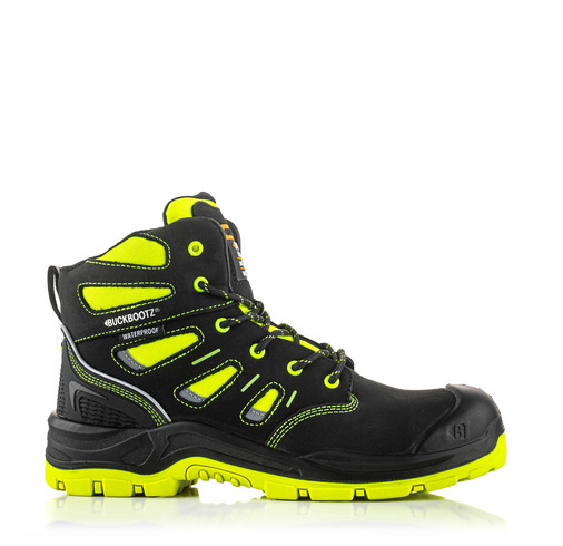 Buckler Safety Lace Boot – Hi-Viz Waterproof Work Boots | BVIZ2YL